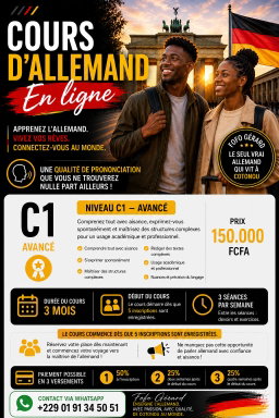 Allemand C1 - Cours en ligne