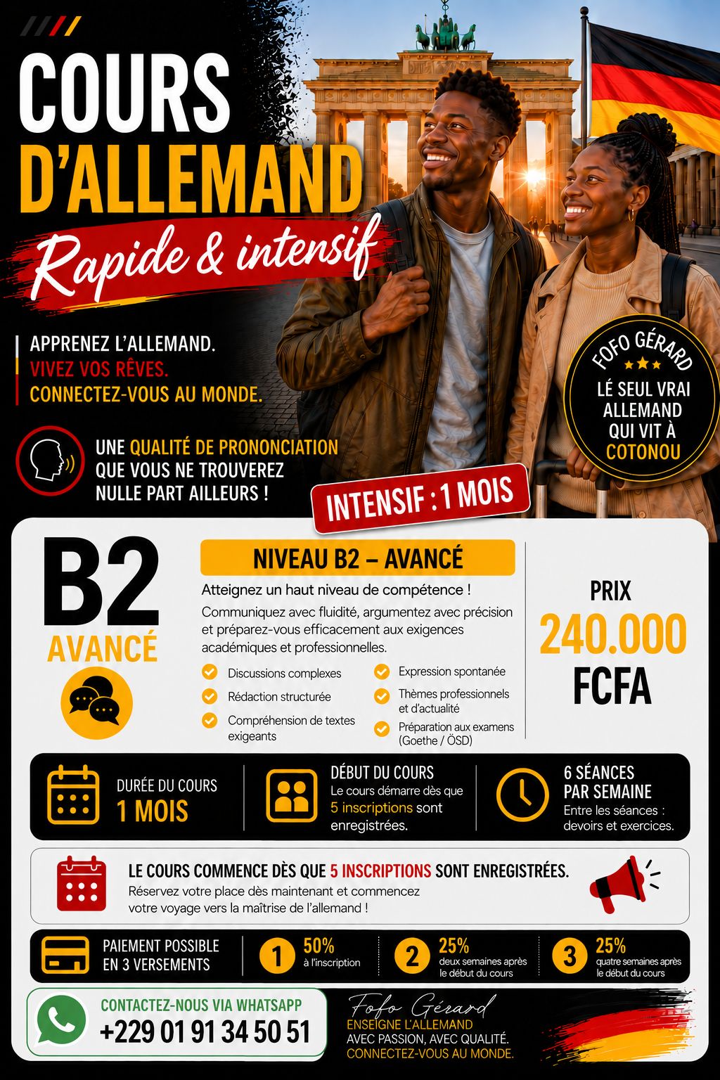 Allemand B2 - Rapide & Intensif 