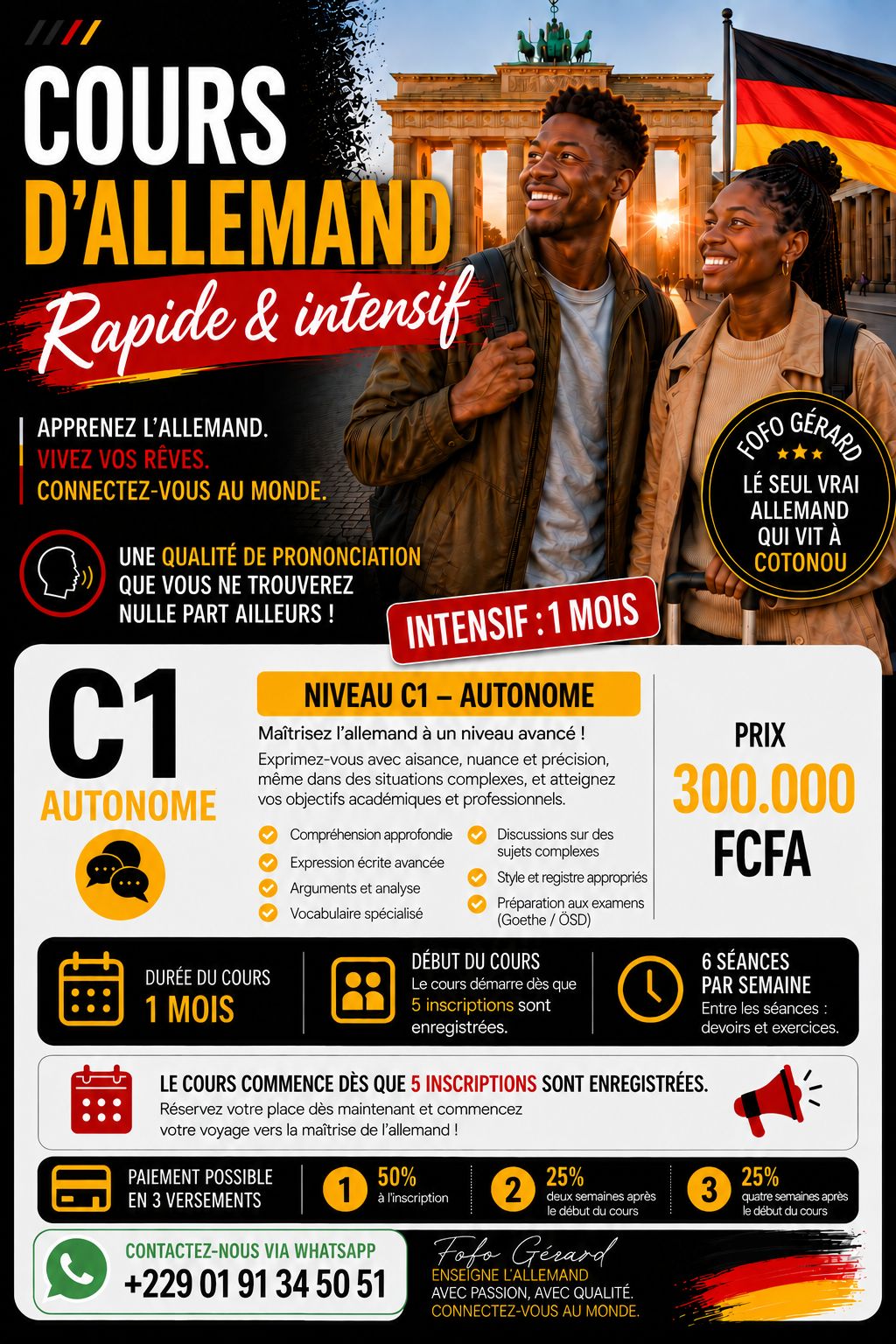 Allemand C1 - Rapide & Intensif