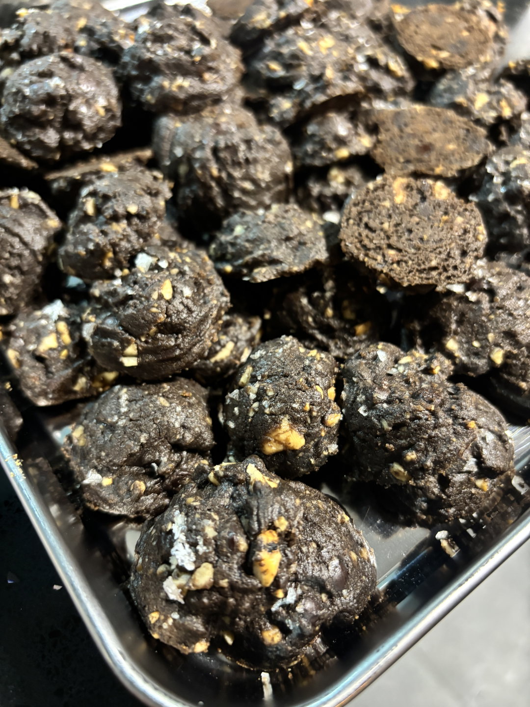 Double Chocolate Chip Macadamia/Pistachio Sea Salt Cookie
