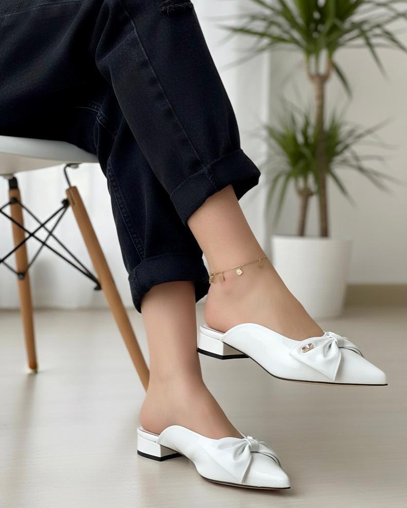 Women's patent leather mule heels_3