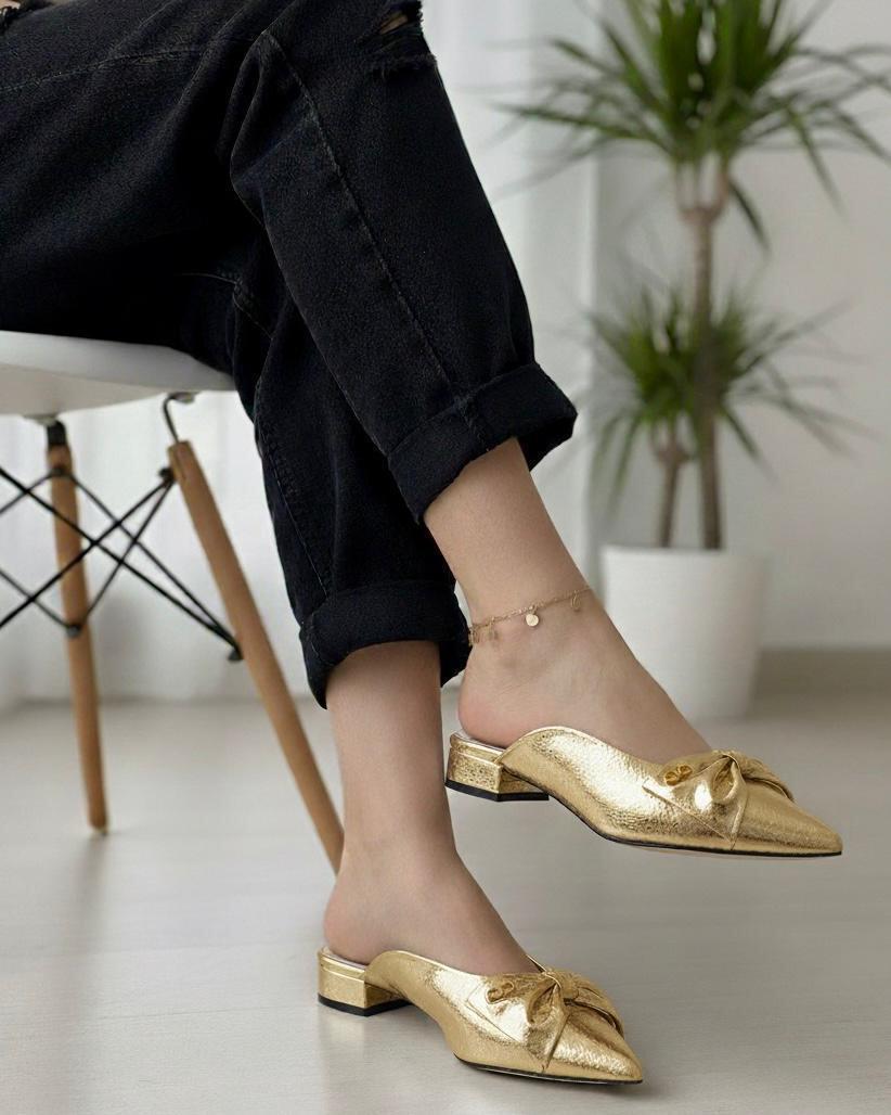 Women's patent leather mule heels_4