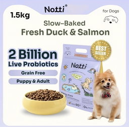 Notti Allergy Care Dog Food – Slow-Baked Duck & Salmon Formula for Sensitive Skin & Stomach Dogs