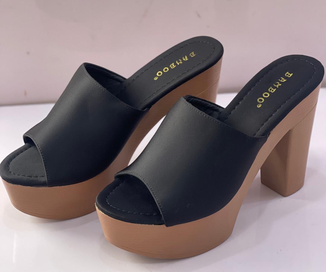 Women's platform retro mule sandals slides_1