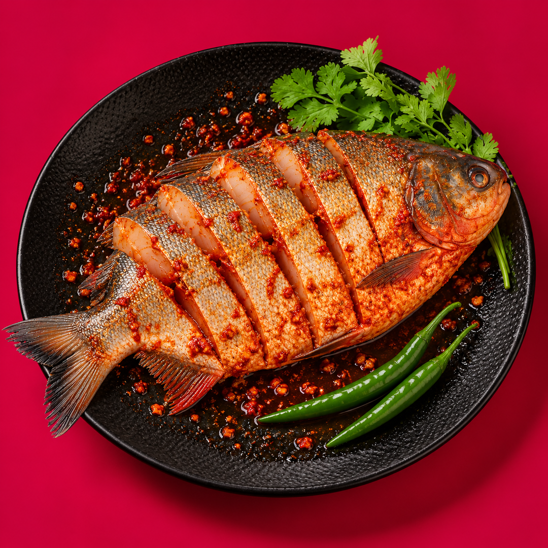  Dam Paarai / Freshwater Trevally  (Marinated)