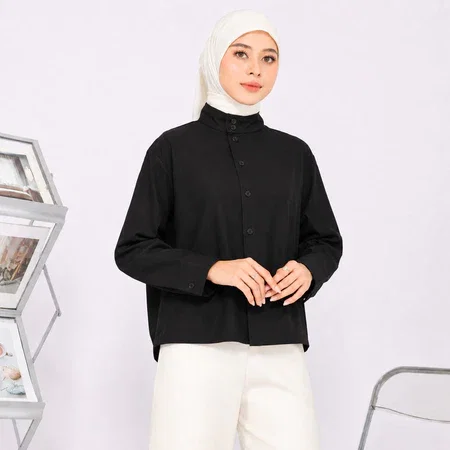 NERISSA High Collar Shirt_4