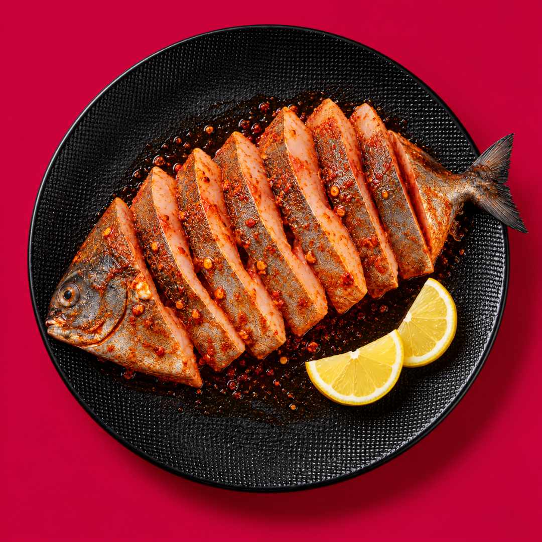 Karu Vavval / Black Pomfret (Marinated)