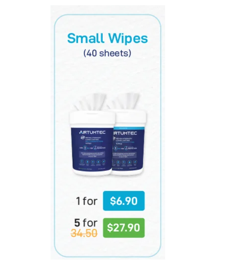 Small Wipes - 40 Sheets_0