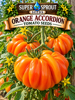 🍅ORANGE ACCORDION TOMATO🍅 x 10 organic seeds