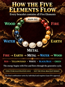 2027 CNY LIMITED EDITION - FIVE ELEMENT GENERATIVE ENERGY BRACELET