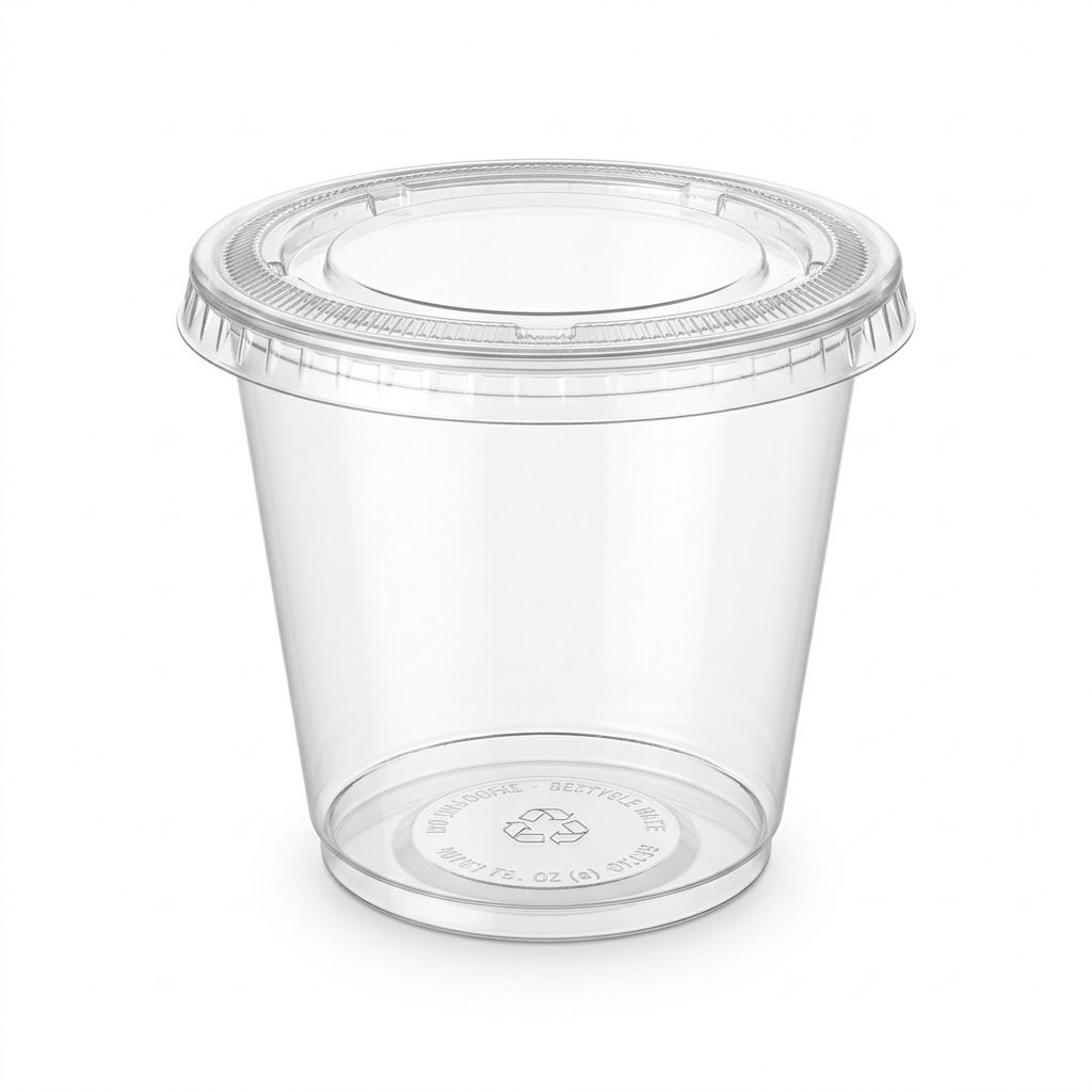 VASO 7 OZ TAPA PLANA PS