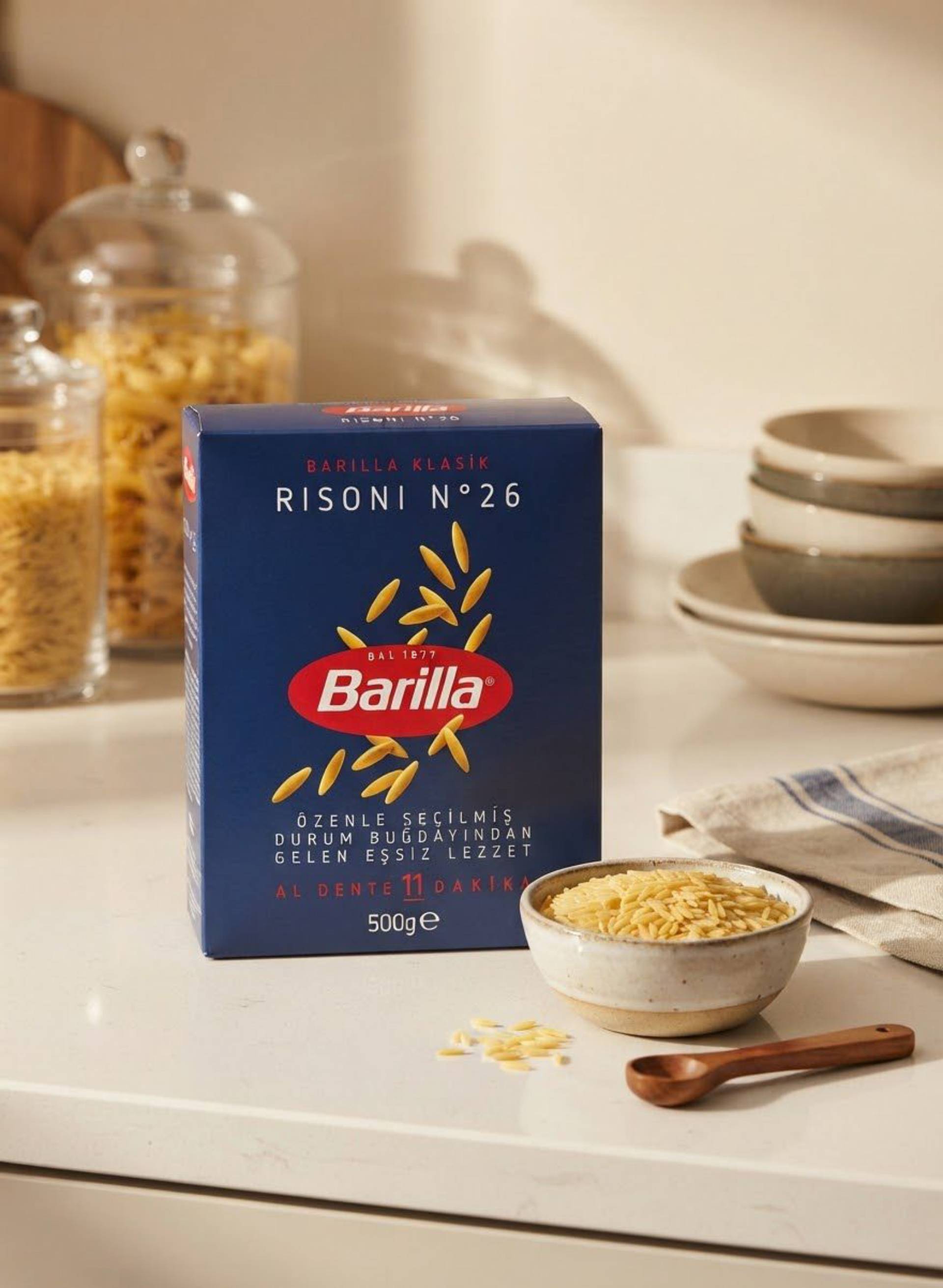 Barilla Risoni N° 26 500g (معكرونة لسان العصفور باريلا)_0