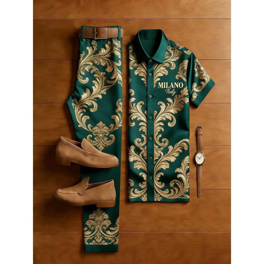 Ensemble chemise et pantalon style Milano"._0