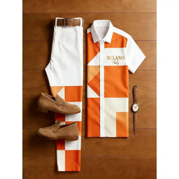 Ensemble chemise et pantalon style Milano".