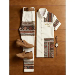 Ensemble chemise et pantalon style Milano".