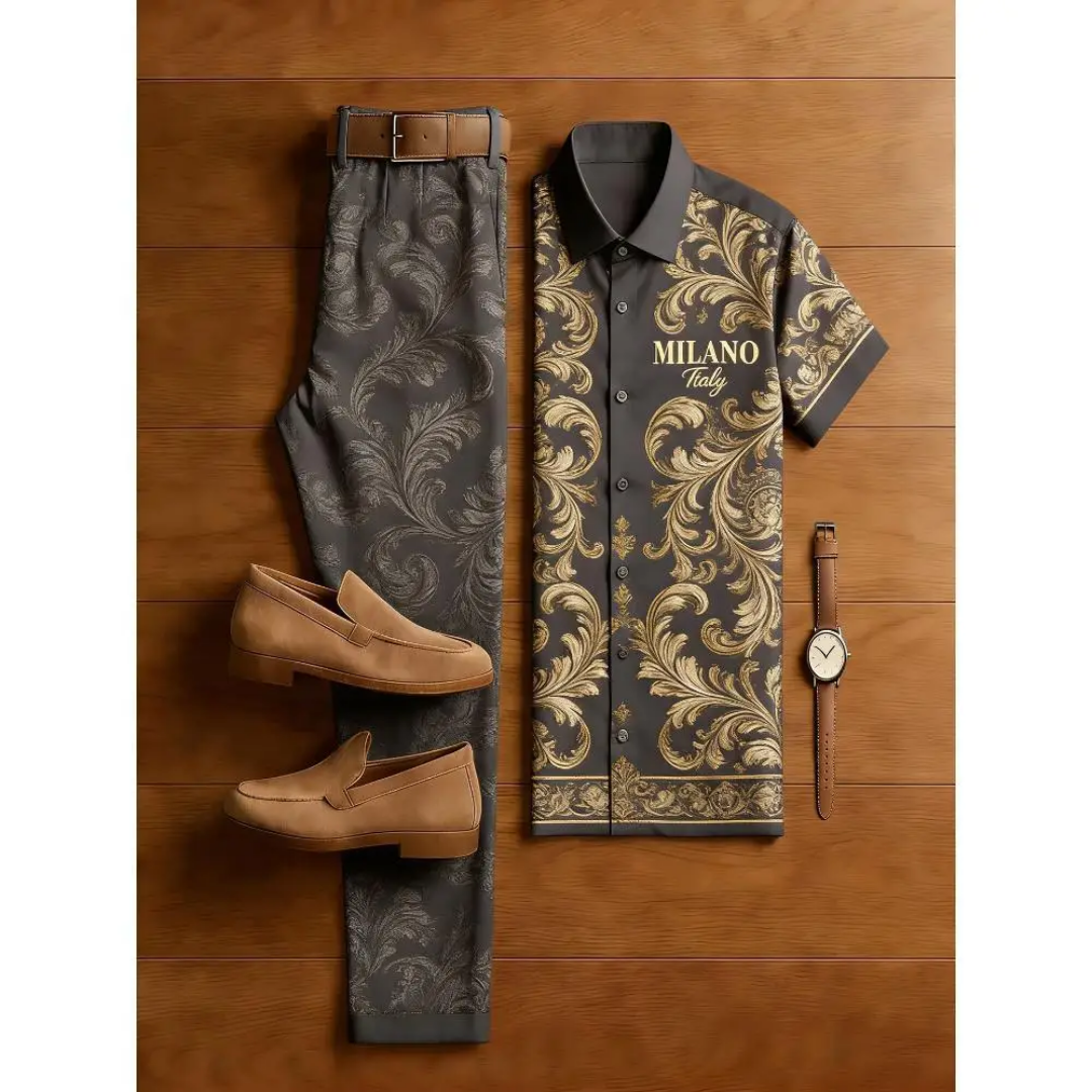 Ensemble chemise et pantalon style Milano"._3