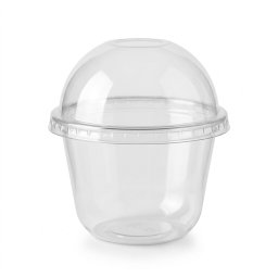 VASO 8 OZ TAPA DOMO PET