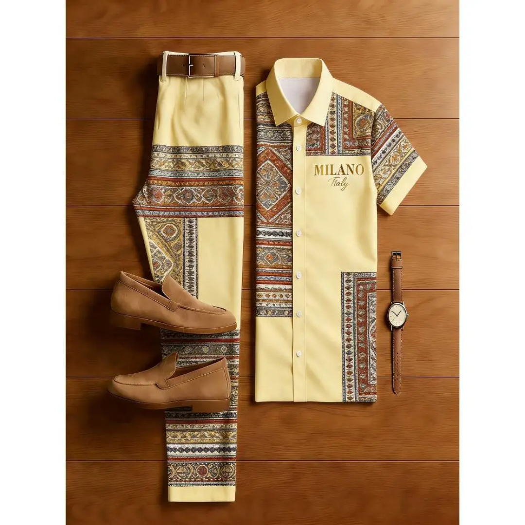 Ensemble chemise et pantalon style Milano"._4