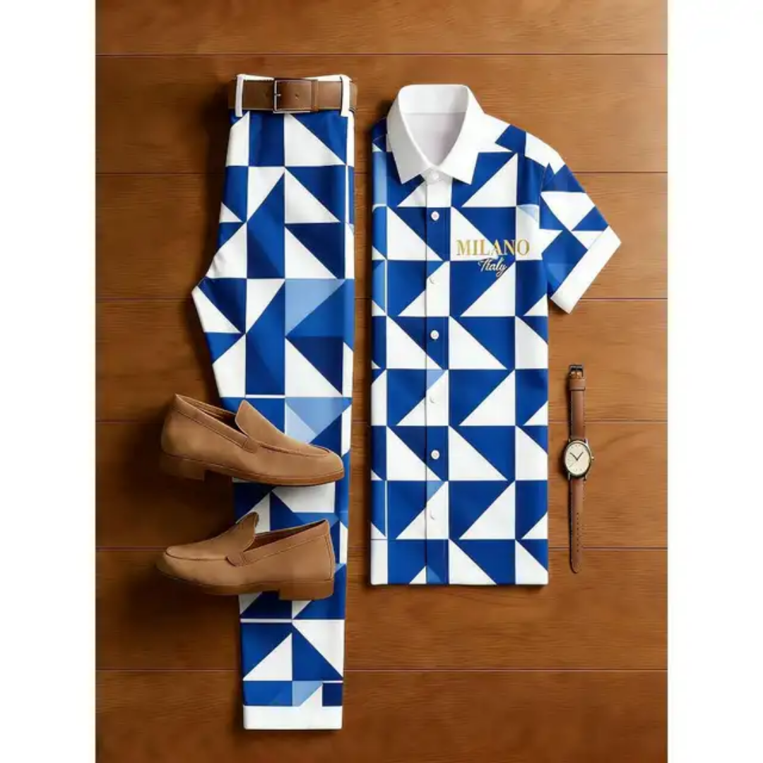 Ensemble chemise et pantalon style Milano"._6