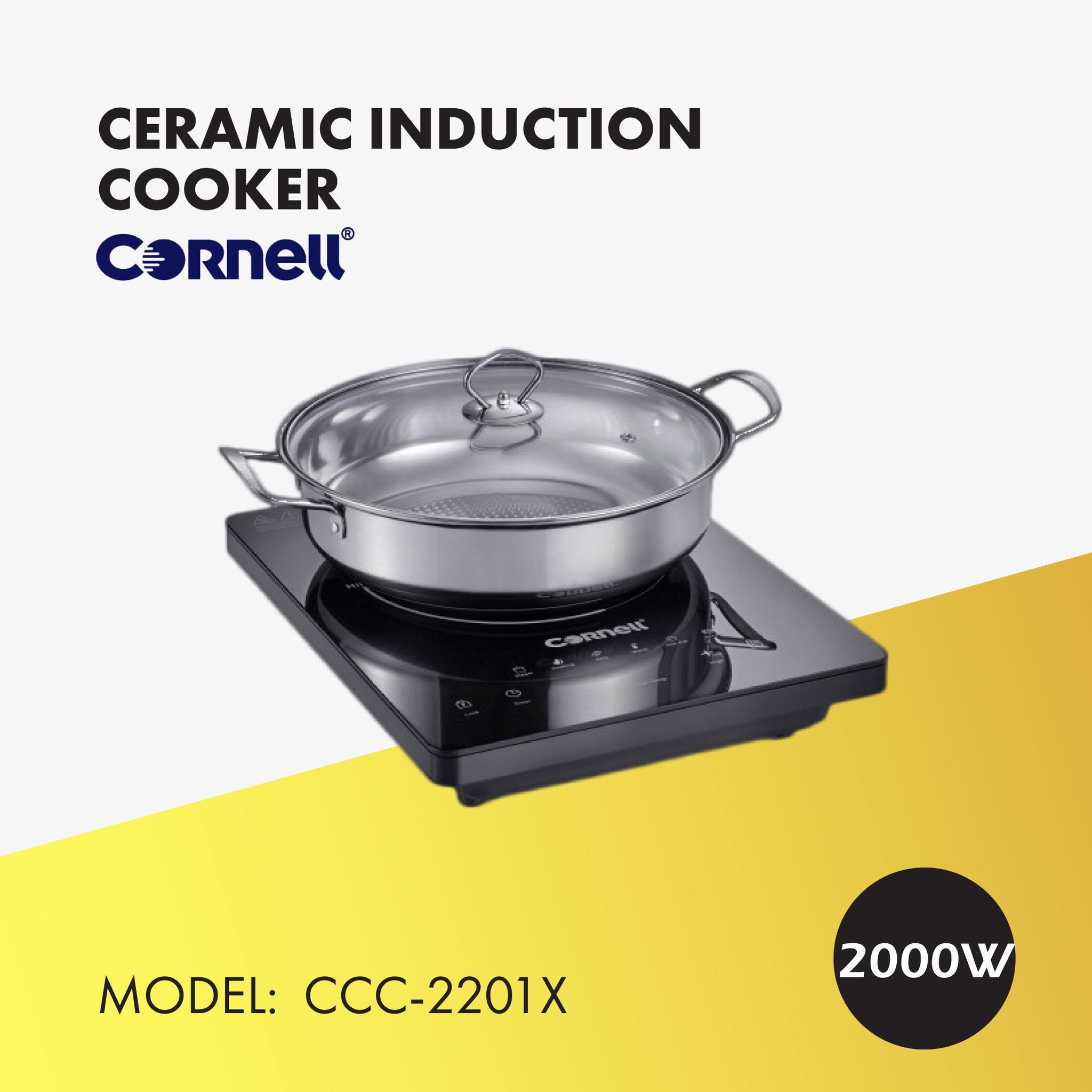 CORNELL Ceramic Cooker Induction Cooker (2000W)  CCC-2201X_0