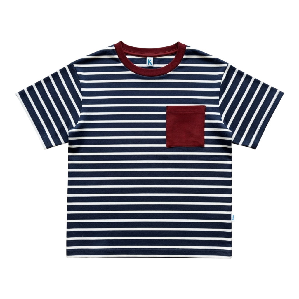 KAOS OVERSIZE POCKET SALUR NAVY WHITE_0