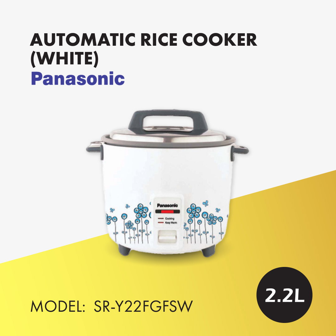 PANASONIC AUTOMATIC RICE COOKER 2.2L SR-Y22FGFSW