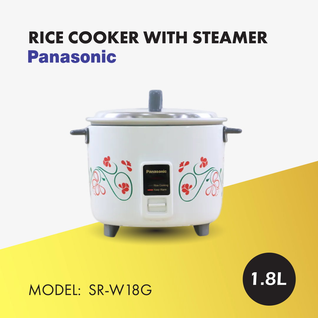 PANASONIC RICE COOKER & STEAMER 1.8L SR-W18G