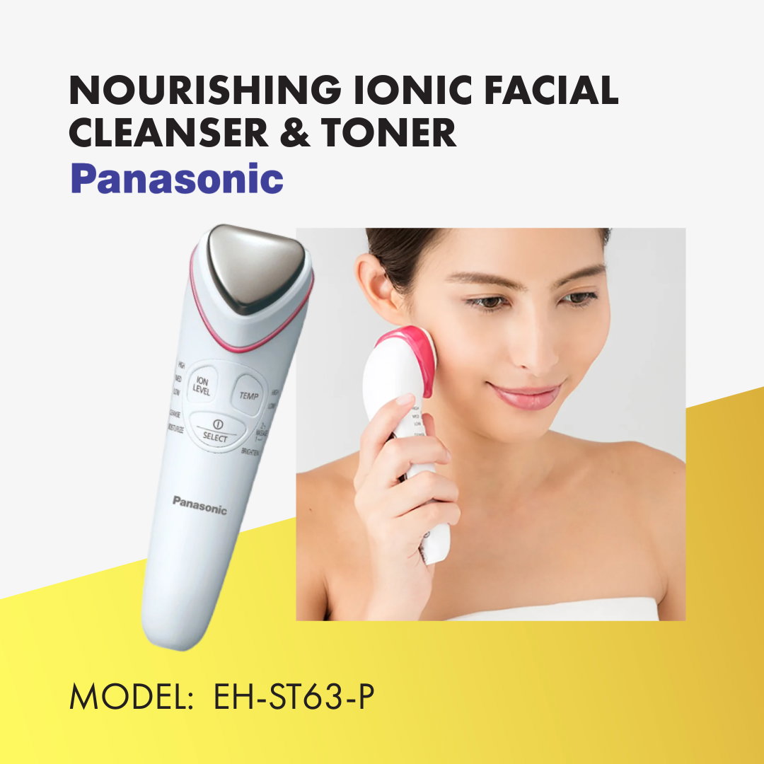 PANASONIC NOURISHING IONIC FACIAL CLEANSER & TONER EH-ST63-P