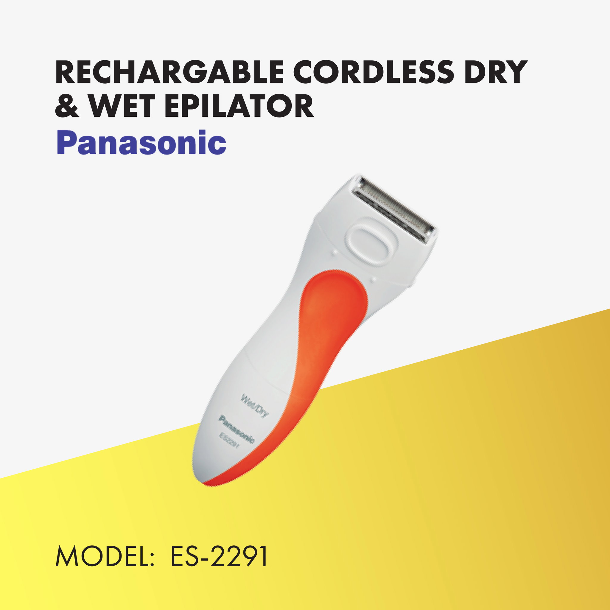 PANASONIC RECHARGABLE CORDLESS DRY & WET EPILATOR ES-2291_0