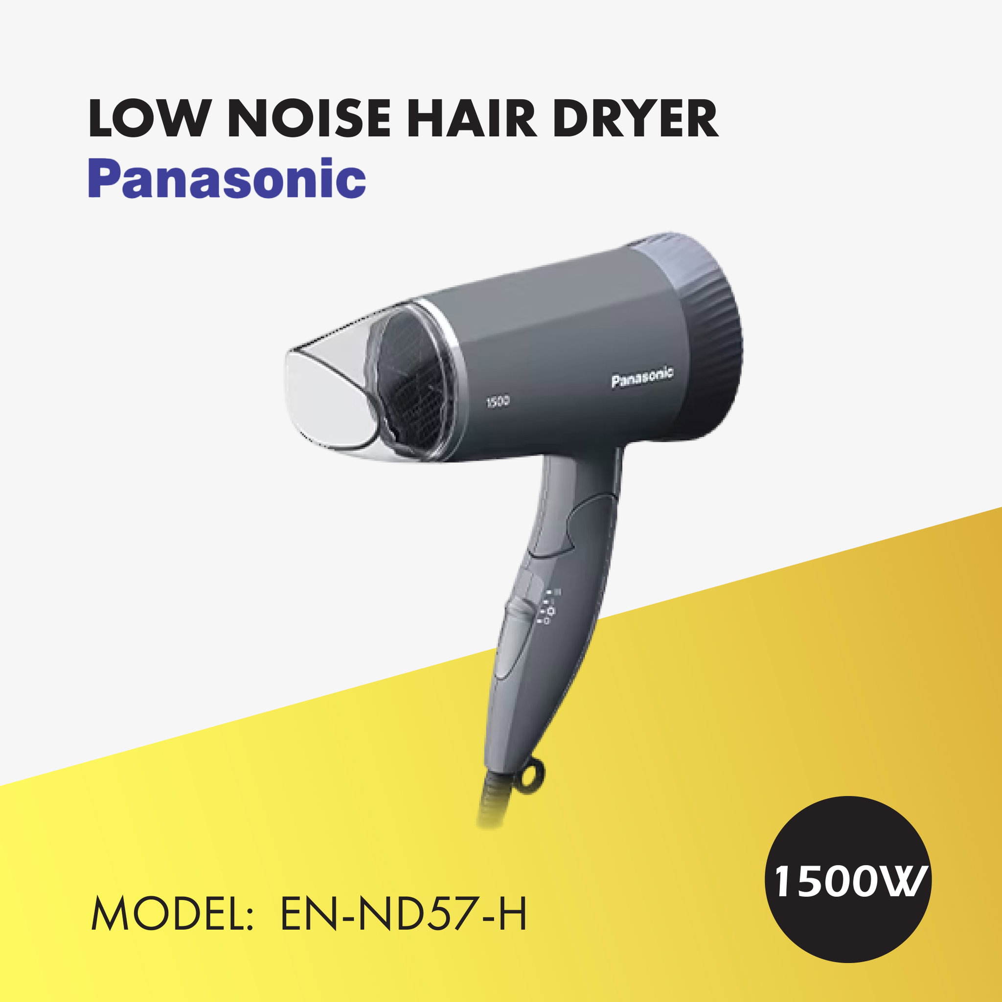 PANASONIC HAIR DRYER 1500W EH-ND57-H_0