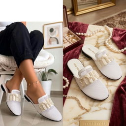 Elegant, slip-on mule-style flats