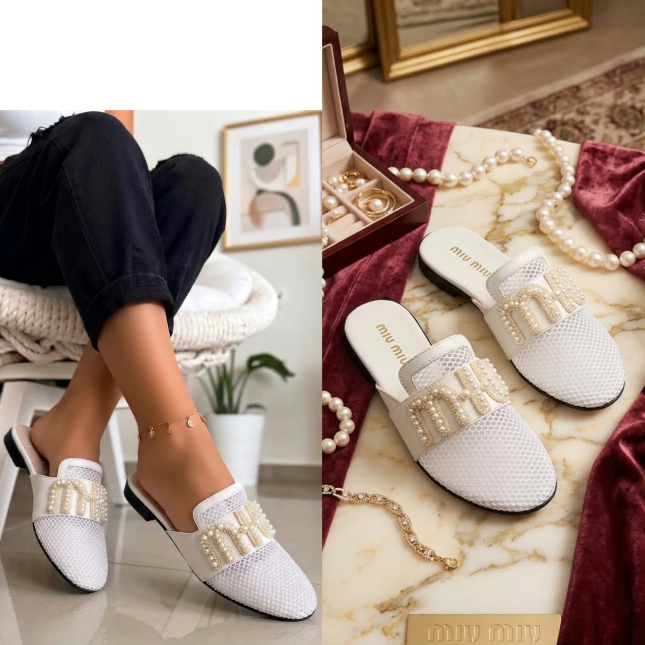 Elegant, slip-on mule-style flats_1