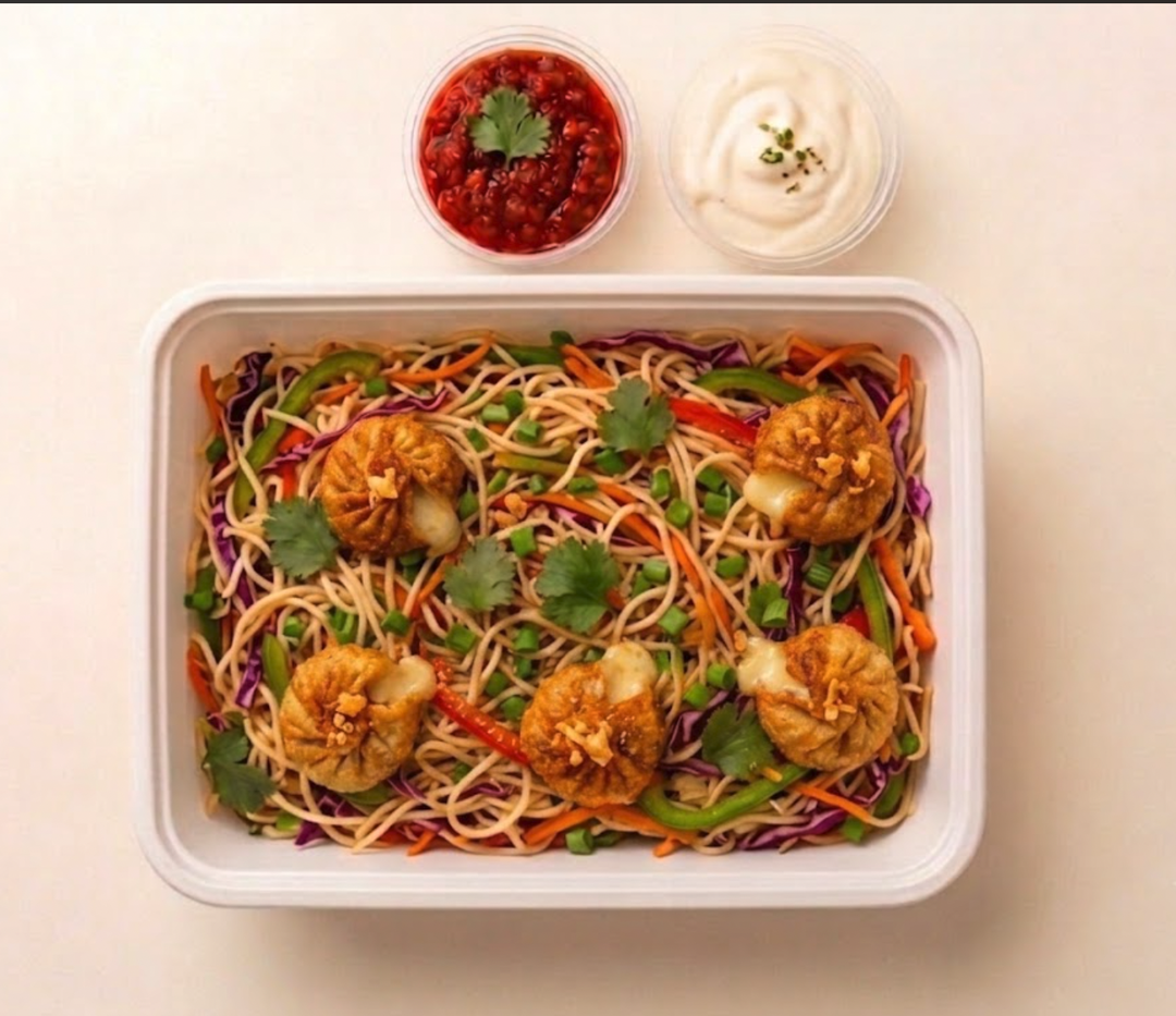 Cheese Momos(6) & Noodles Combo