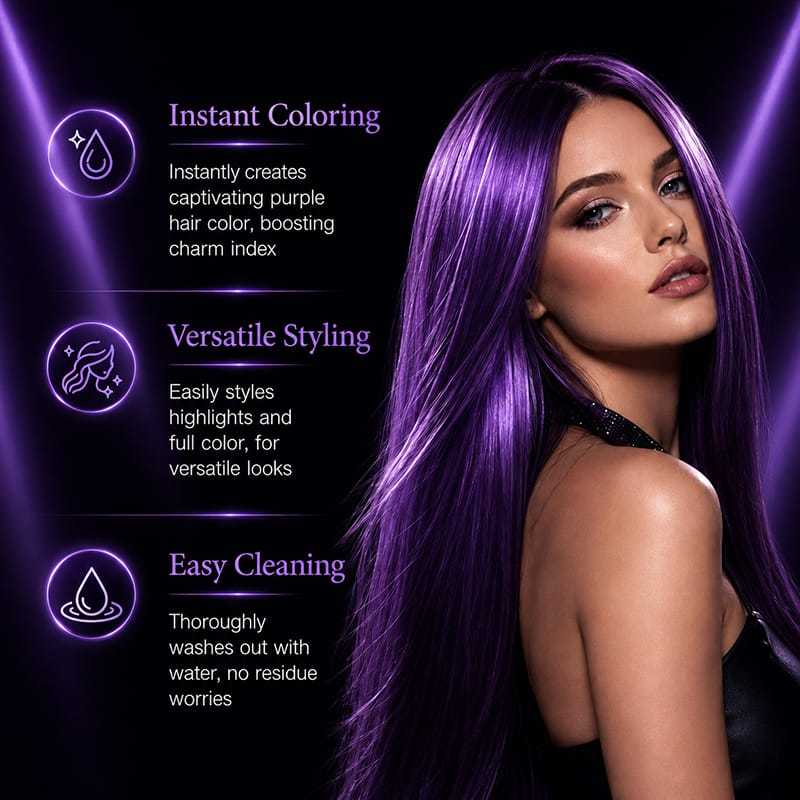 ✨ CIRE COLORANTE POUR CHEVEUX KORMESIC – PURPLE ✨