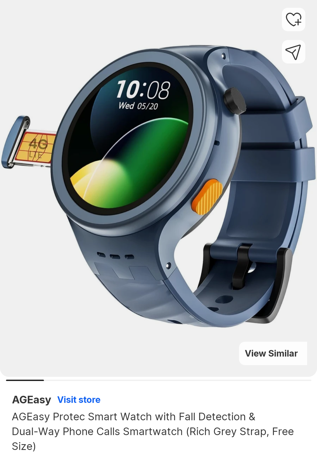AGEASY 4g Protec Smartwatch