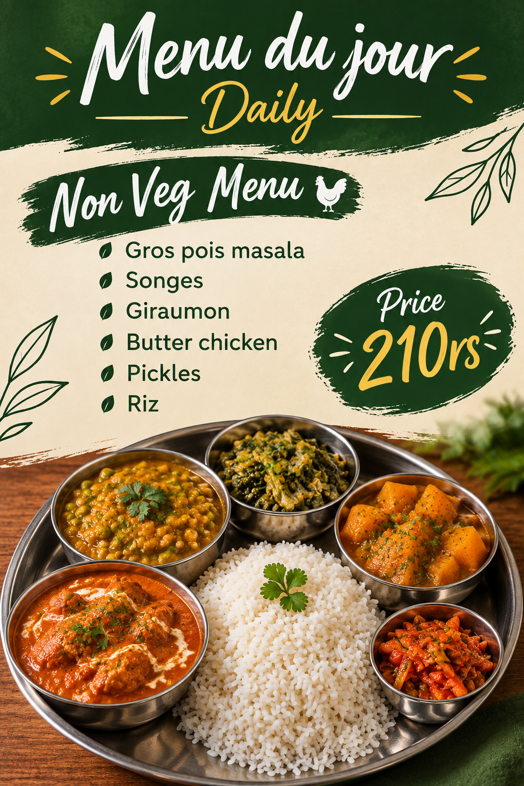 Non Veg Menu of the Day