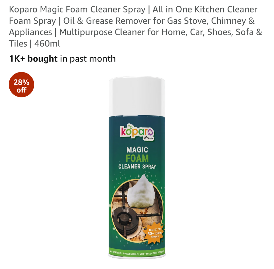 KOPARO Magic Foam Cleaner Spray | 460ml
