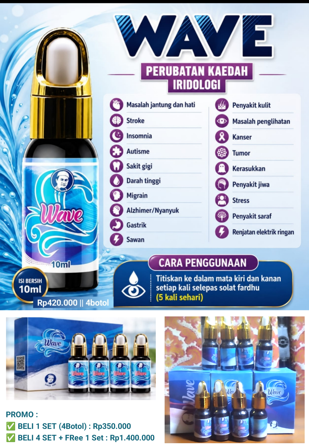SET WAVE 4botol