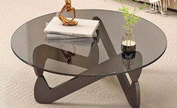 Glass top coffee table