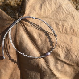 Hand Weaved Freshwater Pearl Bracelet 手工編織淡水珍珠手鏈