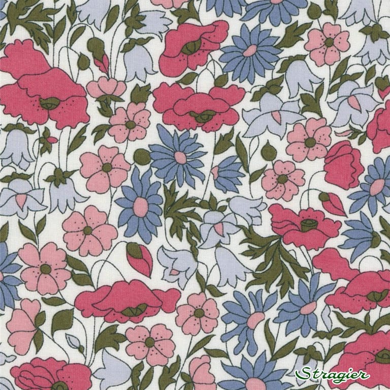 Pochette zipée matelassée liberty Poppy daisy_4