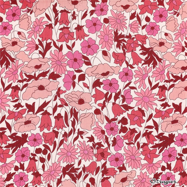 Pochette zipée matelassée liberty Poppy daisy_5