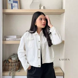BIONDY White Denim Jacket