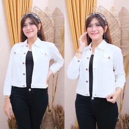 BIONDY White Denim Jacket