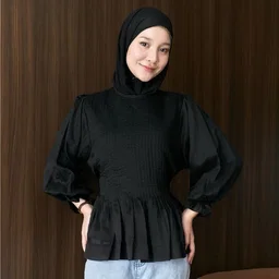 ELVIRA Pleats Blouse Korean