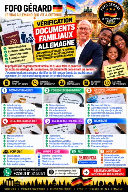 Vérification Documents Familiaux - Allemagne