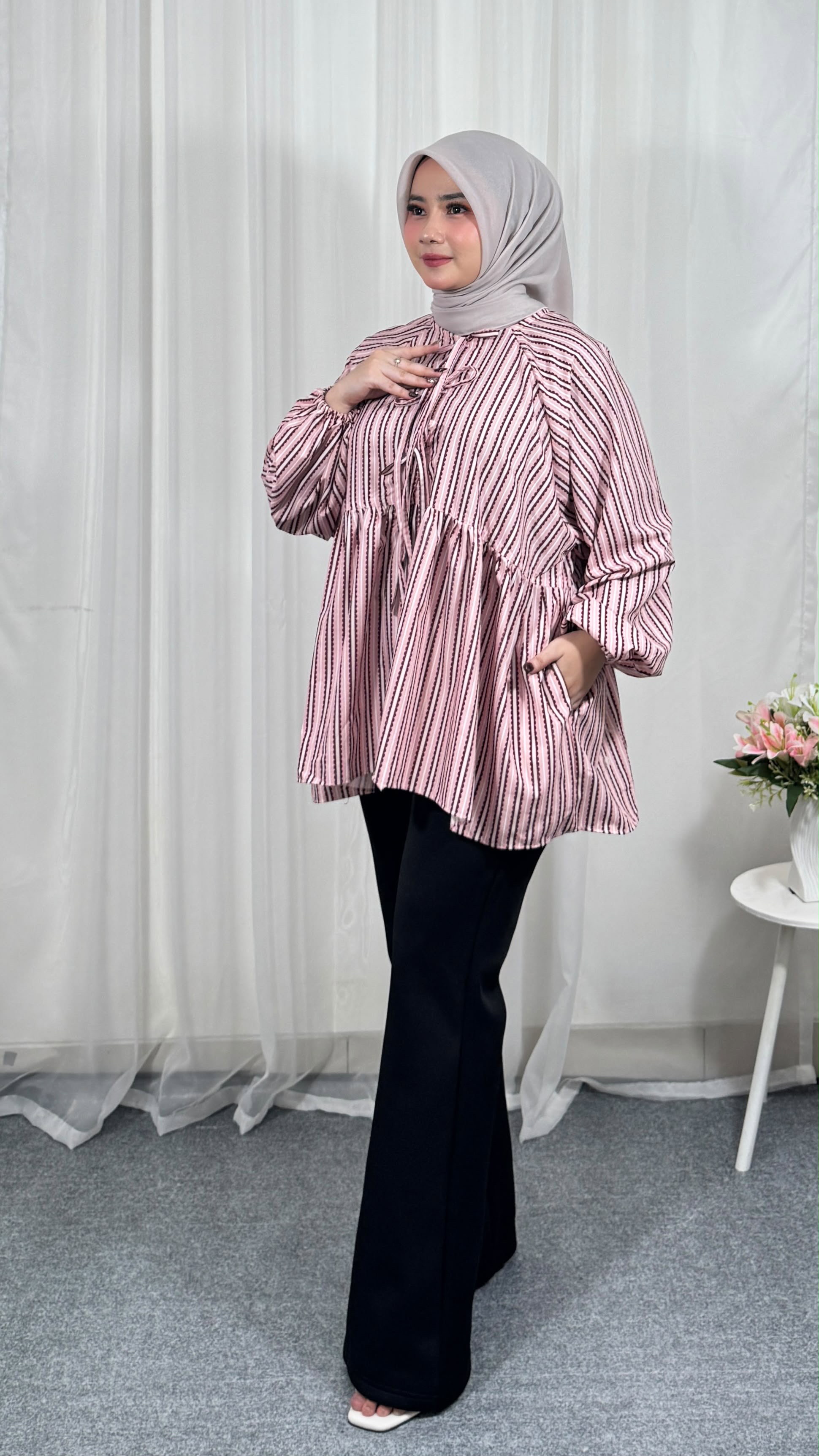 Darcie Bow & Stripe Top 🎀_2