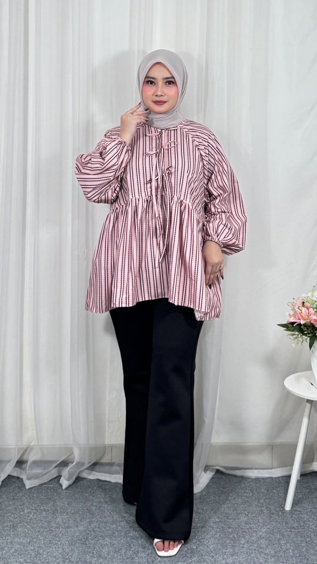 Darcie Bow & Stripe Top 🎀