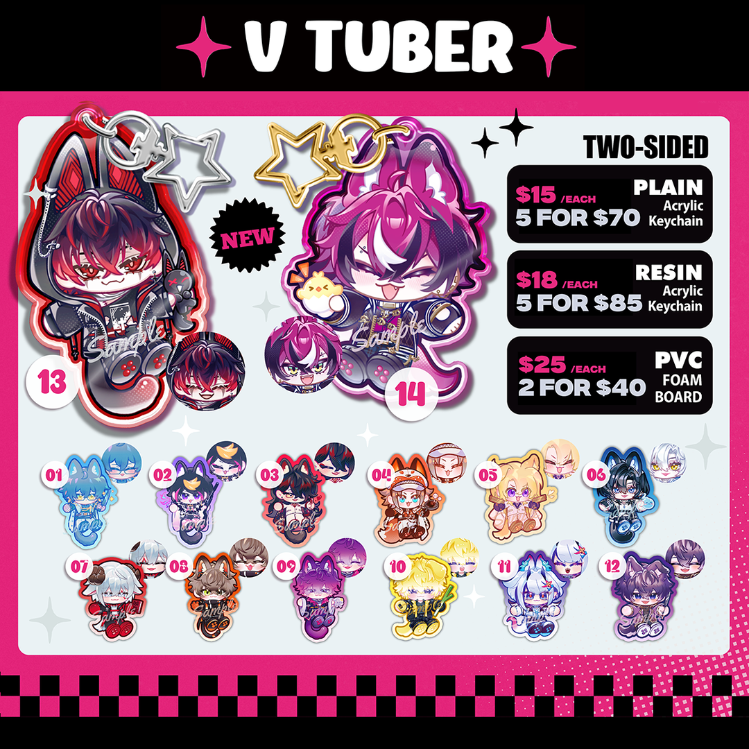 【 VTuber】Plain Acrylic Keychain
