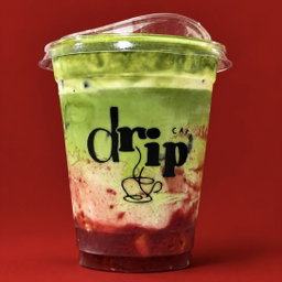 Strawberry Pumpkin Pie Matcha Latte